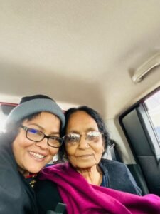 My Wife Mona and Mom after surgery on the way home