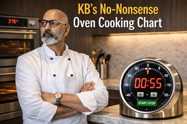 KB’s Foolproof Oven Cooking Guide: Exact Temperatures & Times for Chicken, Fish & Vegetables